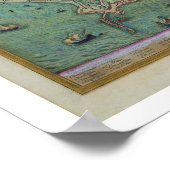 ナポリの地図, 'Civitates Orbis Terrarum'より ポスター (角)