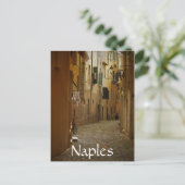 ナポリの暗い路地,イタリア文字はがき ポストカード (スタンド正面)