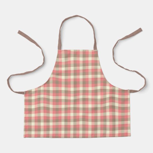 ナポリの格子縞のエプロン エプロン (正面)