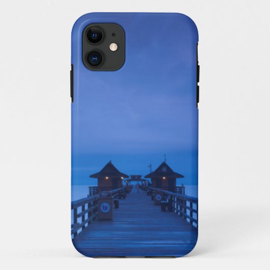 ナポリの桟橋、夜明け Case-Mate iPhoneケース (裏面)