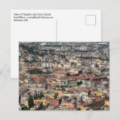 ナポリの表示、イタリアのはがき ポストカード (正面/裏面)