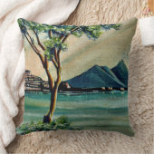 ナポリイタリアの湾 クッション (ブランケット)