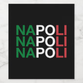 ナポリイタリアン国旗 ワインラベル (シングルラベル)