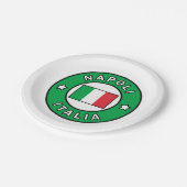 ナポリイタリア ペーパープレート (アングル)