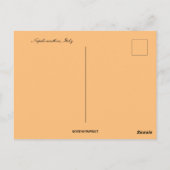 ナポリコーストラインイタリアの夕日 ポストカード (裏面)