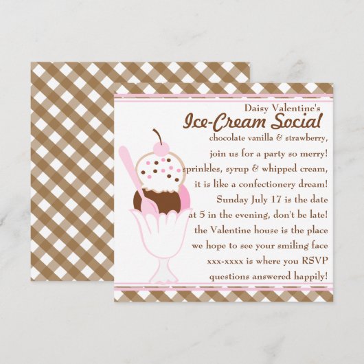 ナポリスンデ 招待状 (正面/裏面)