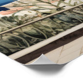 ナポリセレニティ：デジタルウォーターカラーアートプリント ポスター (角)