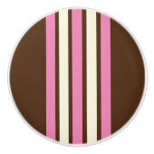 ナポリタンのセラミックノブ（ブラウン、ピンク、クリーム） セラミックノブ (正面)