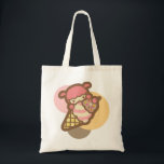 ナポリタンアイスクリームコーンさくらんぼかわいいかわいいペット トートバッグ<br><div class="desc">さくらんぼかわいいかわいいペット、チョコレート、バニラ、ストロベリーアイスクリームとナポリのアイスクリームコーン</div>