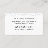 ナポリタンアイスクリームコーンと散水器 名刺 (裏面)