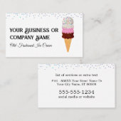 ナポリタンアイスクリームコーンと散水器 名刺 (正面/裏面)