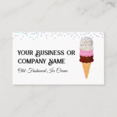 ナポリタンアイスクリームコーンと散水器 名刺 (正面)