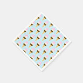 ナポリタンアイスクリームコーンパターン スタンダードカクテルナプキン (角)