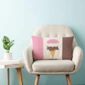 ナポリタンアイスクリームコーン ランバークッション (椅子)