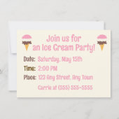 ナポリタンアイスクリームコーン 招待状 (裏面)
