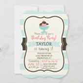 ナポリタンアイスクリームサンデー;さくらんぼ&スプリンクル 招待状 (正面)