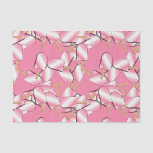 ナポリタンアイスクリームバー – ストローファン – ティッシュペーパー 薄葉紙 (正面)