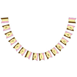 ナポリタンアイスクリーム化学パーティーバナー バンティングフラッグ