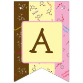 ナポリタンアイスクリーム化学パーティーバナー バンティングフラッグ (第3の旗)