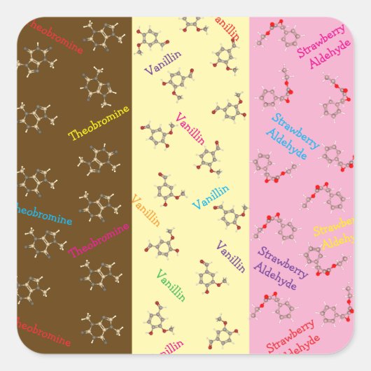 ナポリタンアイスクリーム化学パーティー スクエアシール (正面)