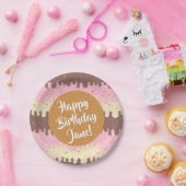 ナポリタンアイスクリーム誕生日 ペーパープレート (パーティー)