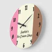 ナポリタンアイスクリーム ラージ壁時計 (傾斜)