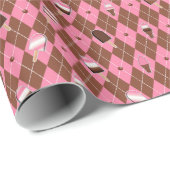 ナポリタンアーガイルステッカー・ギフト包装紙 ラッピングペーパー (ロールコーナー)