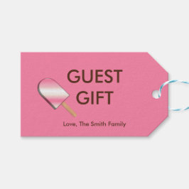 ナポリタンバーアイスクリームラベル – ストロー – バン – ギフト10ct ギフトタグ