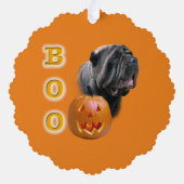 ナポリタンマスチフハロウィーンBOO オーナメントカード (裏面)