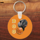 ナポリタンマスチフハロウィーンBOO キーホルダー (正面)