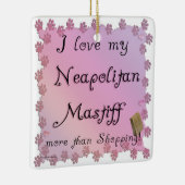 ナポリタンマスティフショッピング セラミックオーナメント (右)