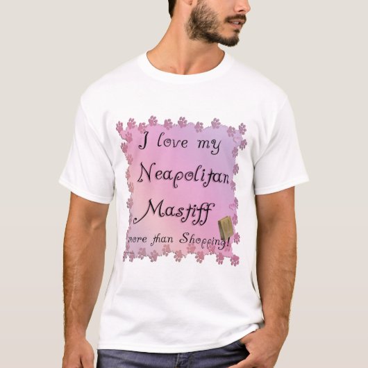 ナポリタンマスティフショッピング Tシャツ (正面)