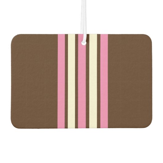 ナポリタン車のエアーフレッシュナー（ブラウン、ピンク&クリーム） カーエアーフレッシュナー (正面)