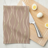 ナポリターノ・マッキアト・ピスタチオ・リボン。 キッチンタオル (四つ折り)