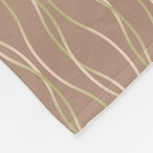 ナポリターノ・マッキアト・ピスタチオ・リボン。 フリースブランケット (角)