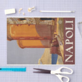 ナポリトラベルポスターデクページティッシュペーパー 薄葉紙 (クラフト)