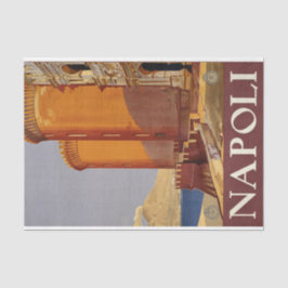 ナポリトラベルポスターデクページティッシュペーパー 薄葉紙