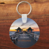 ナポリパーソナライズされたピアフロリダネームキーチェーン キーホルダー (裏面)