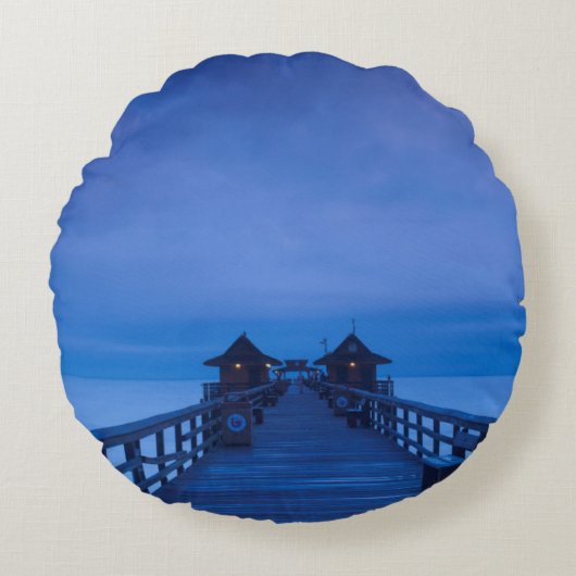 ナポリピア、夜明け ラウンドクッション (正面)