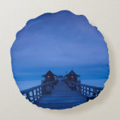 ナポリピア、夜明け ラウンドクッション (裏面)