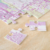 ナポリフロリダ(1958年)のヴィンテージの地図 ジグソーパズル (側面)