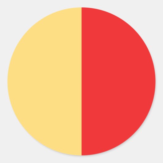 ナポリ国旗 ラウンドシール (正面)