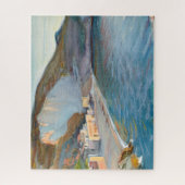 ナポリ地方からの海岸景観、エンケル ジグソーパズル (縦)