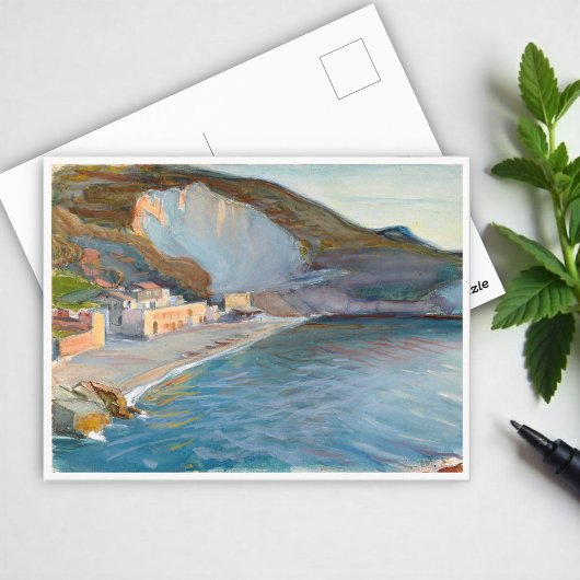 ナポリ地方からの海岸景観、エンケル ポストカード