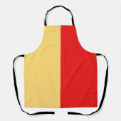 ナポリ市旗イタリアのシンボルナポリ エプロン (正面)