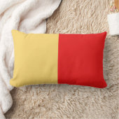 ナポリ市旗イタリアのシンボルナポリ ランバークッション (ブランケット)