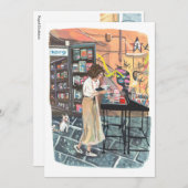 ナポリ書店 招待状 (正面/裏面)