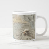 ナポリ湾と周辺地域の地図 ジャンボコーヒーマグカップ (右)