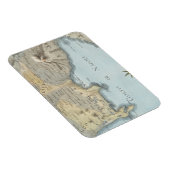 ナポリ湾と周辺地域の地図 マグネット (右側)