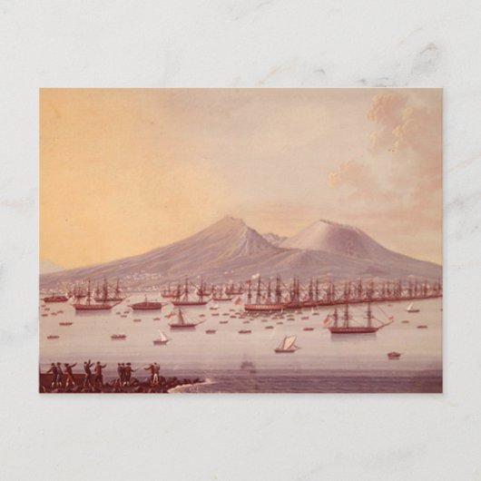 ナポリ湾の眺め, 1798 ポストカード (正面)